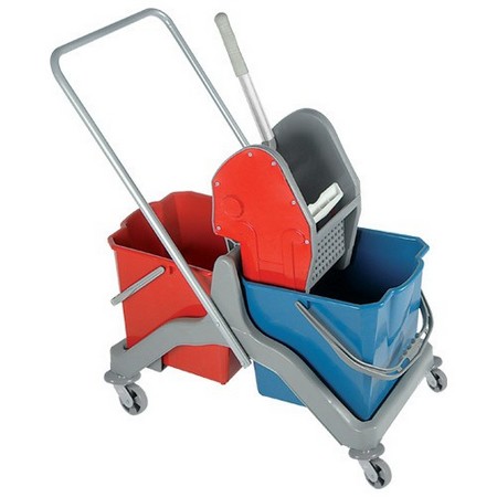 Temizlik Arabası Plastik 2'Li (Plastik Presli) FT795
